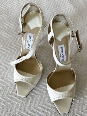 Jimmy Choo White Leather